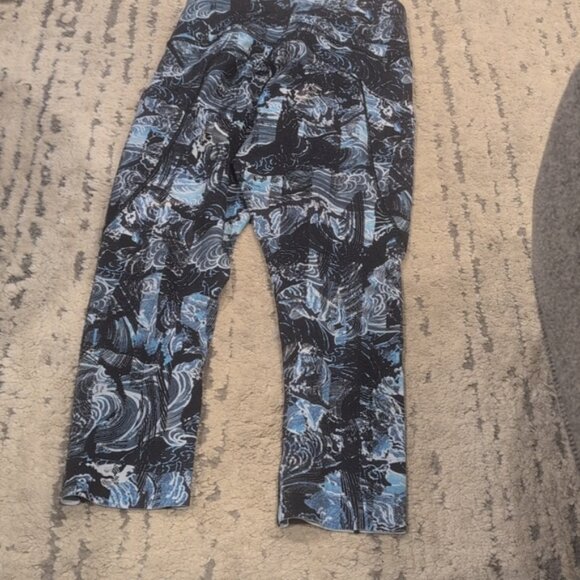 Lululemon Fast & Free Crop II *Nulux 19" Eternal Wave Starlight Black - Picture 9 of 10